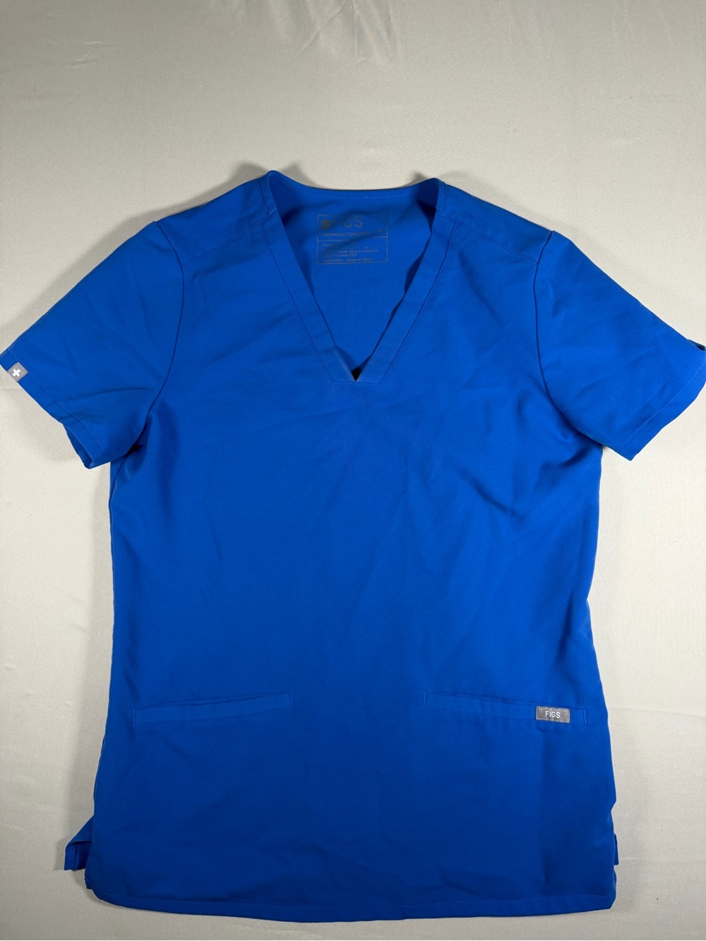 Figs V-Neck Scrub Top in Royal Blue